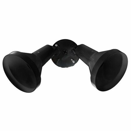 AMERICAN IMAGINATIONS 150W Unique Black Double Floodlight Plastic AI-37490